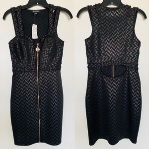 Herringbone Black Dress